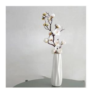 Kunstblumen Künstliche Blumen im Topf, künstliche Pflanzen für den Innenbereich, künstliche Blumenarrangements mit Porzellanvase als Herzstück für jeden Anlass