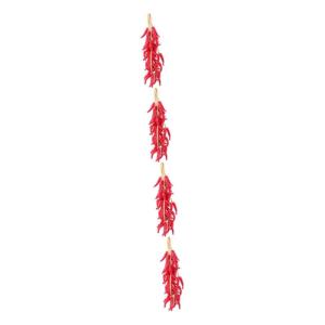 4 Sätze Simulierte Hängende Knoblauchspieße Simulationspaprika Modelle Wohnraumdeko Ladeneinrichtung Falsche Paprika Aufhängen Realistische Paprikaverzierungen Schaum 5 Stück 