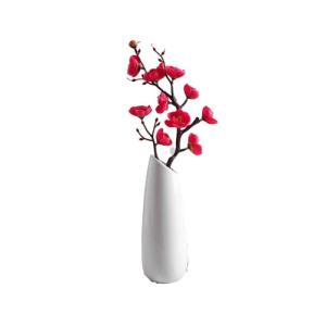 Kunstblumen Pflaumenblüten-Kunstblumen, mit Vase, Kunstblume, Kunstpflanze, Topfdekoration, für Zuhause, Wohnzimmer, Party, Hochzeit für jeden Anlass