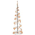 Weihnachtsbaum Kegelform mit Kugeln 120 LEDs Warmweiß 180 cm