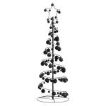 Weihnachtsbaum Kegelform mit Kugeln 100 LEDs Warmweiß 150 cm