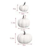 12 stuks realistische witte pompoenen van de herfstpompoenoogst voor huis tuin decoratie