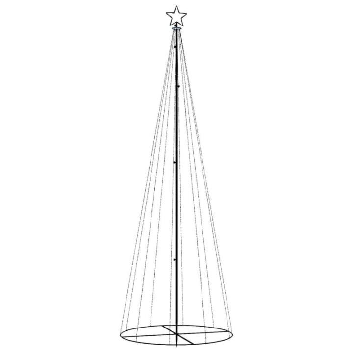 LED Weihnachtsbaum Aussen Kegelform Weihnachtsbaum Metall Warmweiß 310 LEDs Tannenbaum Lichterbaum Weihnachtsdeko Aussen Weihnachtsbaum Tanne Groß 300 cm