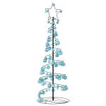 Weihnachtsbaum Kegelform mit Kugeln 100 LEDs Warmweiß 150 cm
