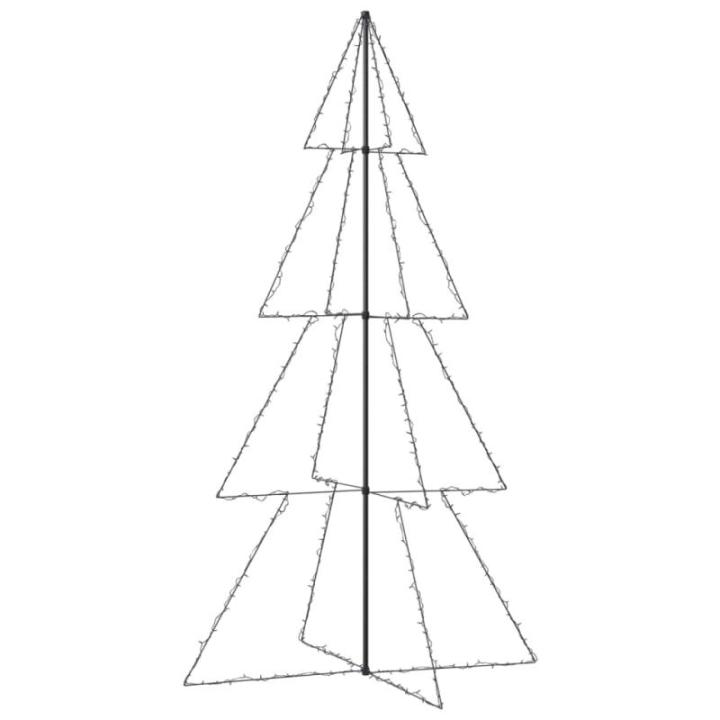 Weihnachtskegelbaum Weihnachtsbaum Lichterbaum Beleuchtet Dekobaum Weihnachtsdeko Lichterkette Beleuchtung 360 LEDs Indoor Outdoor 143x250cm