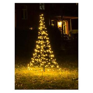 Galaxy Led-dennenboom, 200 cm, met 240 warmwitte en 60 knipperende leds