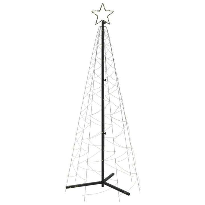 Mobili Weihnachtsbaum mit Kegel, warmweiß, 200 LEDs, 70 x 180 cm, Weihnachtsdekoration, Weihnachtsbaum, künstlicher Weihnachtsbaum, dünner Ständer