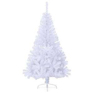 Berry Christmas Tree Decoration,Mini grün Tannenbaum,Künstlicher Halber Weihnachtsbaum mit Ständer Weiß 120 cm PVCGeeignet für Patio, Schlafzimmer, Wohnzimmer, Weihnachten
