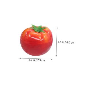 2 Sätze Nachahmung Tomate Künstliche Tomaten Dekorative Tomaten Gefälschte Tomaten Lebensechtes Modell Tomaten-Foto-Requisite Lebensechtes Gemüsemodell Schaum Rot 5 Stück * 2