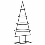 Kerstdecoratie kerstboom 60 cm metaal zwart