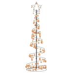 Weihnachtsbaum Kegelform mit Kugeln 120 LEDs Warmweiß 180 cm