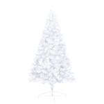Künstlicher Halb-Weihnachtsbaum Beleuchtung Kugeln Weiß 150 cmWeiß und Golden