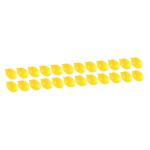 24 STK Mini-Zitronenimitat Simulationszitronen Dekor Mini-Spielzeug Lebensechte Mini-Zitrone Miniaturen künstliche Zitronen bastelzeug Foto-Requisiten Miniatur-Zitrone PVC Yellow