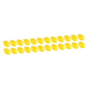 24 STK Mini-Zitronenimitat Simulationszitronen Dekor Mini-Spielzeug Lebensechte Mini-Zitrone Miniaturen künstliche Zitronen bastelzeug Foto-Requisiten Miniatur-Zitrone PVC Yellow