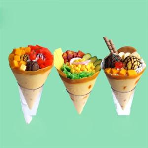 Simulation Crepes Modell Hand Dessert Fake Food Obst Japan Requisiten Rolle Pfannkuchen Restaurant Fenster Display-N
