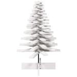 Kerstboom, dennenboom hout om te versieren, kerstboom houten boom DIY kerstdecoratie decoratieve boom kerstdecoratie, wit 100 cm massief hout grenen