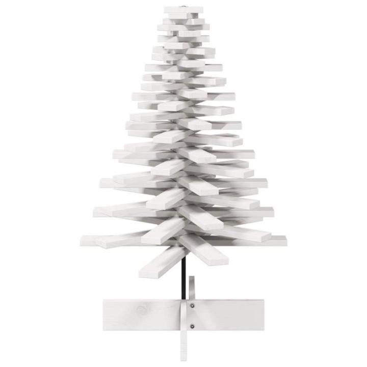 Kerstboom, dennenboom hout om te versieren, kerstboom houten boom DIY kerstdecoratie decoratieve boom kerstdecoratie, wit 100 cm massief hout grenen