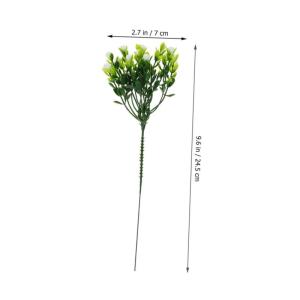 12st Kleine Schleierkraut-Dekoration Künstliche Blumen Gefälschte Blumen Gefälschte Partyblumen Simulierter Blumenschmuck Fake-blumenarrangement-dekor Blumenzweig Weiß Seidenbl