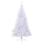 Kunstkerstboom met standaard, 240 cm hoog, kerstdecoratie, kunstboom, hoge kunstboom, kerstboom, kerstboom, PVC en staal, wit