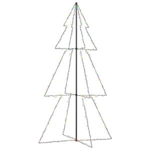 Weihnachtskegelbaum Beleuchtet Weihnachtsbaum Lichterbaum Dekobaum Weihnachtsdeko Lichterkette Beleuchtung 300 LEDs Indoor Outdoor 120x220cm