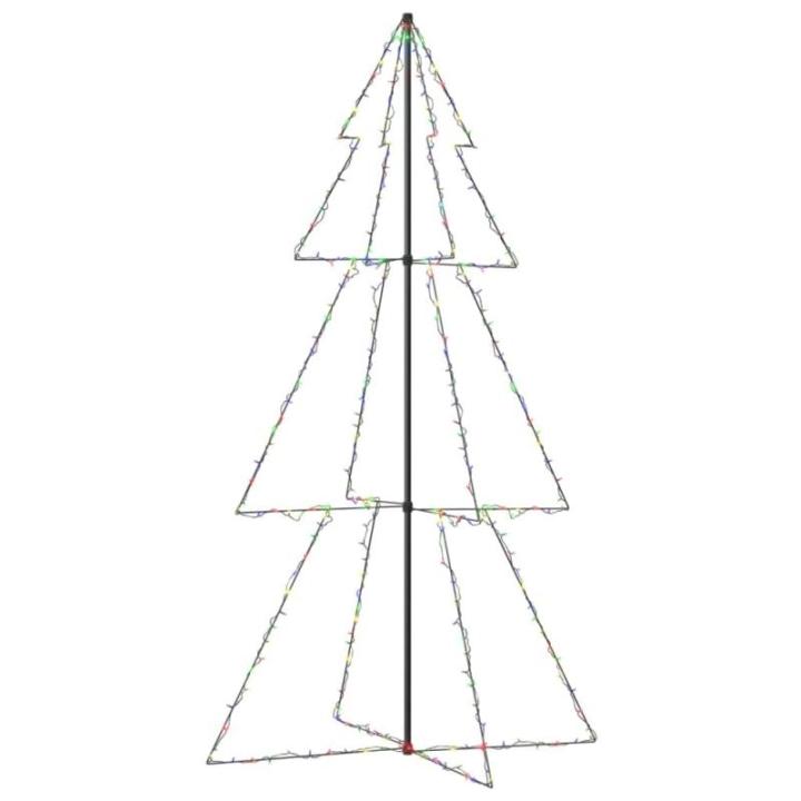 Weihnachtskegelbaum Beleuchtet Weihnachtsbaum Lichterbaum Dekobaum Weihnachtsdeko Lichterkette Beleuchtung 300 LEDs Indoor Outdoor 120x220cm