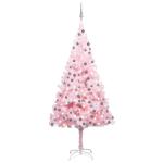 Wiederverwendbar Künstlicher Weihnachtsbaum mit Beleuchtung und Kugeln 210 cm H Christmas Tree Weihnachtsdeko Christbaum Kunstbaum Halloween Weihnachtsbaum Tannenbaum PVC und Stah