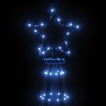 LED kerstboom met haringen lichtboom kerstdecoratie ster verlichting buiten verlichte lichtketting blauw 310 leds 300 cm