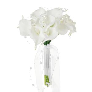 Hochzeitssträuße mit Schleife, künstliche Blumensträuße für Brautjungfern zur Hochzeit, Zeremonie, zum Jahrestag oder zum Valentinstag