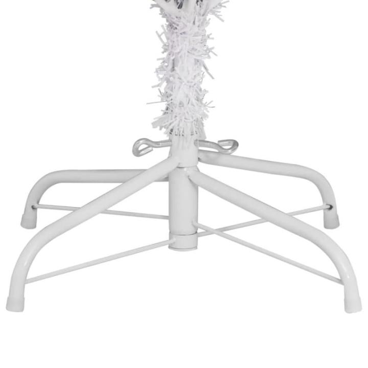 Tannenbaum Kunstbaum mit PVC-Spitzen, Weihnachtsdeko Dekobaum für Innen Außen Künstlicher Weihnachtsbaum Klappbar mit Ständer Weiß 240 cm