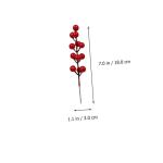 20st Simulation Rote Fruchtgabel Weihnachtsbeeren Picks Künstliche Rote Beeren Zweig Der Stechpalme Rote Beerenzweige Tannenzapfen-beerenpflücker Vasenfüller Rote Beere Schaum