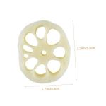 5 Sätze Modell Der Lotuswurzelscheibe Kinder Dekor Miniaturen Zum Basteln Mini-Food-Spielzeug Mini-hausdekoration Spielzeug Für Kinder Mini-dekor Gefälschte Scheibe PVC 4 Stück