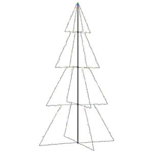 Weihnachtskegelbaum Beleuchtet Weihnachtsbaum Lichterbaum Dekobaum Weihnachtsdeko Lichterkette Beleuchtung 360 LEDs Indoor Outdoor 143x250cm