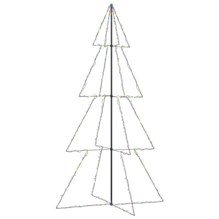 Weihnachtskegelbaum Beleuchtet Weihnachtsbaum Lichterbaum Dekobaum Weihnachtsdeko Lichterkette Beleuchtung 360 LEDs Indoor Outdoor 143x250cm