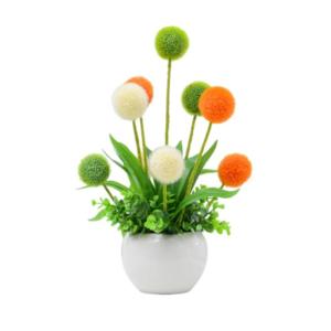 Kunstblumen Künstliche Blumen, für Hausgarten, Party, Büro, Kaffeehaus, Dekorationen, Kunstblumen im Topf, mit Keramikvase für jeden Anlass