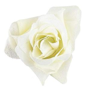 Decoratieve bloemen, , verschillende soorten, ca. diameter 4 - 5 cm (rozen - wit - 14 stuks)
