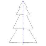 Weihnachtsbaum in Kegelform 240 LEDs Indoor Outdoor 118x180 cm