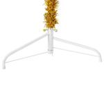 Künstlicher Weihnachtsbaum Golden 180 cm Höhe PVC-Material Halb-Weihnachtsbaum Platzsparend Wand Christbaum Innen- und Außenbereich Wirtschaftliche Weihnachtsdekoration Festlich