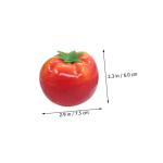 5 Sätze Nachahmung Tomate Lebensechtes Modell Künstliche Lebensechte Tomate Künstliche Tomaten Dekorative Tomaten Gefälschte Tomate Essen Zum Ausstellen Schaum Rot 5 Stück * 5