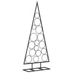Metall Weihnachtsbaum für Dekorationen, Christbaum mit Ständer, Platzsparend DIY Dekoration, Weihnachtsschmuck Weihnachtsdeko, Schwarz 125cm