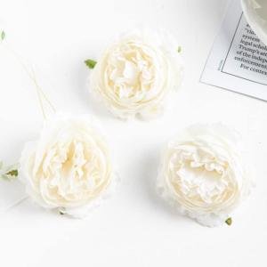 20/100PC Bruidsboeket Scrapbooking Kerst Decoratieve Kransen Home Room Decor DIY Party Nep Zijde Pioen (Color : Wit, Size : 20 PC)