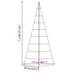 Metall Weihnachtsbaum Christbaum Groß Dekorationen Tannenbaum Metall Weihnachtsbaum Tanne Platzsparend DIY Dekoration-210 cm-Typ 3