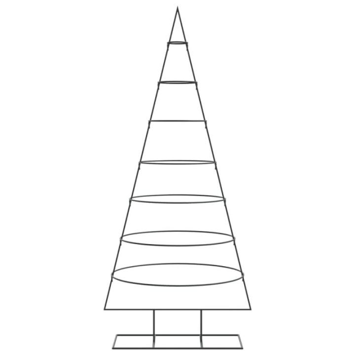 Kerstdecoratie kerstboom 180 cm metaal zwart, kerstboom, kerst decoratie, nep kerstboom, kerstdecoratie, kunst kerstboom, duurzame kerstboom