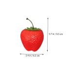 2 Sätze Simulation Große Erdbeere Lebensechte Erdbeeren Simulationsfruchtmodell Künstliche Erdbeeren Attrappen Für Desserttische Erdbeerfälschung Lebensechte Früchte 4 Stück