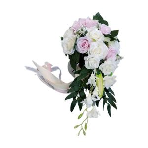 Wassertropfen Rose Hochzeit Brautstrauß Romantische Halten Blume Braut Brautsträuße Brautjungfer Blumenstrauß Valentinstag Dekoration