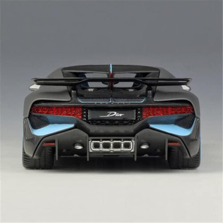 1/18 Voor Bugatti Chiron Divo Gegoten Metaal Hoge Simulatie Sportwagen Model Ambachten Decoratie (Kleur: Zwart)