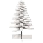 Weihnachtsbaum, Tannenbaum Holz zum Schmücken, Christbaum Holzbaum DIY Weihnachten Dekoration, Dekobaum Weihnachtsdeko, Weiß 80cm Massivholz Kiefer