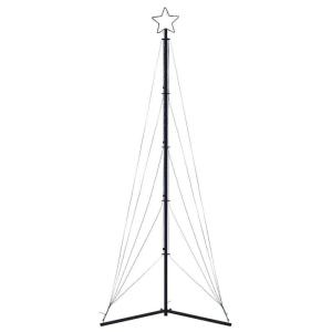 LED Weihnachtsbaum Aussen Kegelform Weihnachtsbaum Metall Groß Kaltweiß 861 LEDs Tannenbaum Lichterbaum Weihnachtsdeko Aussen Weihnachtsbaum Tanne 302 cm