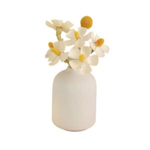 Kunstblumen Gefälschte Blumen mit Vase, rustikale Dekorationen für das Heimbüro, kleine Vase, Blumenstrauß, Dekoration für den Esstisch für jeden Anlass