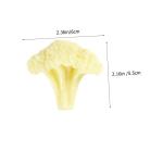 4 Sätze Blumenkohl Modell Künstliche Blumen Simuliertes Blumenkohl Modell Lebensmittelgeschäft Blumenkohl Dekor Simulation Von Gemüse Blumenkohl Gefälschte 3 Stück * 4