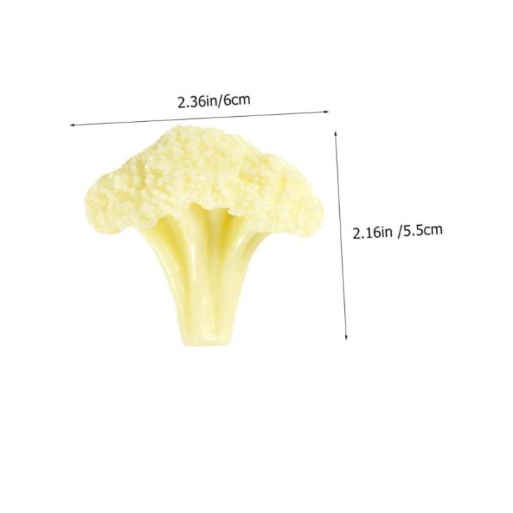 4 Sätze Blumenkohl Modell Künstliche Blumen Simuliertes Blumenkohl Modell Lebensmittelgeschäft Blumenkohl Dekor Simulation Von Gemüse Blumenkohl Gefälschte 3 Stück * 4